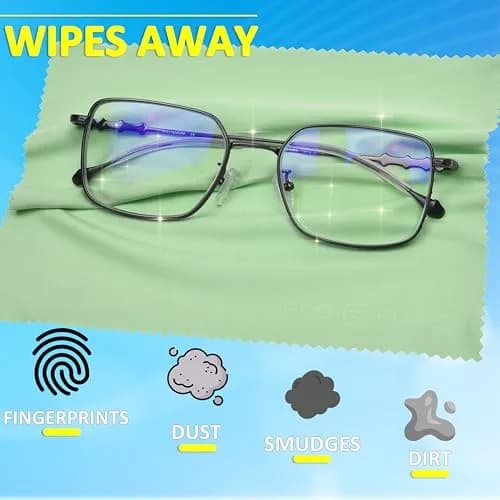 Eco-Fused Microfiber Cleaning Cloths - 12 Pack | Scratch-Free, Reusable for Glasses & Screens thumbnail 3
