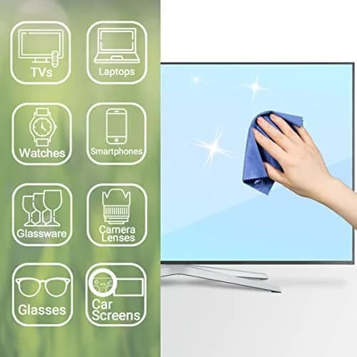 Eco-Fused Microfiber Cloth - 12 Pack | Lens & Screen Cleaning for Glasses & Devices thumbnail 4