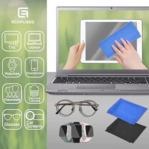 Eco-Fused Microfiber Cloth - 12 Pack | Lens & Screen Cleaning for Glasses & Devices thumbnail 2