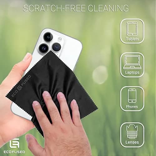 Eco-Fused Microfiber Cloth - 12 Pack | Lens & Screen Cleaning for Glasses & Devices thumbnail 3