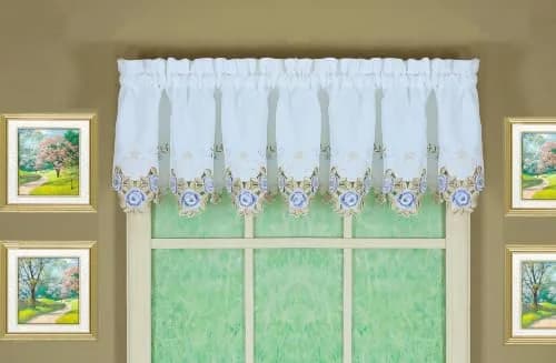 Today's Curtain Verona Reverse Embroidery Valance 36cm (14") | Light-Filtering Window Topper thumbnail 8