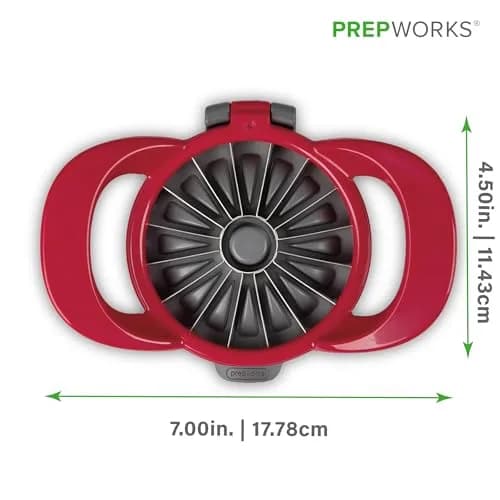Progressive PrepWorks Apple Slicer and Corer, Red | 16 Thin Apple Slices, Safe & Efficient thumbnail 6