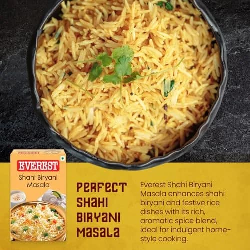 Everest Shahi Biryani Masala 50g (1.75oz) | Authentic Indian Spice Blend for Flavorful Biryani thumbnail 5