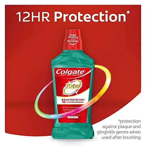 Colgate Total Pro-Shield Alcohol Free Mouthwash 16.9 Fl Oz | 12-Hour Germ Protection thumbnail 3