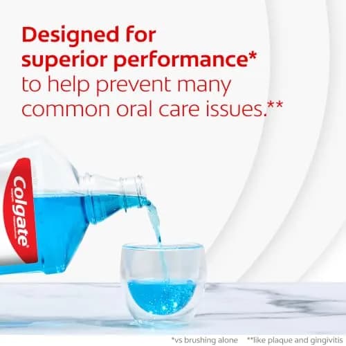 Colgate Total Alcohol Free Mouthwash, Peppermint, 500 mL | 12HR Germ Protection, Fresh Breath, ADA Accepted thumbnail 4