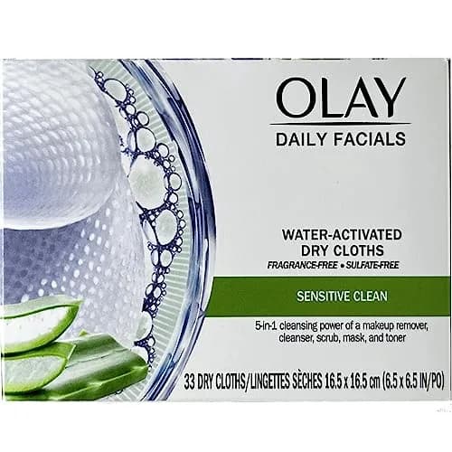 Olay Daily Gentle Clean 5-in-1 Water Activated Cleansing Cloths for Sensitive Skin, 99 Count (3 Packs) | Gentle Daily Cleanser thumbnail 7