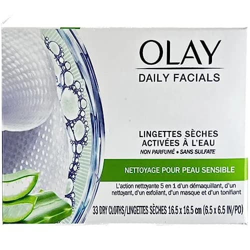 Olay Daily Gentle Clean 5-in-1 Water Activated Cleansing Cloths for Sensitive Skin, 99 Count (3 Packs) | Gentle Daily Cleanser thumbnail 8