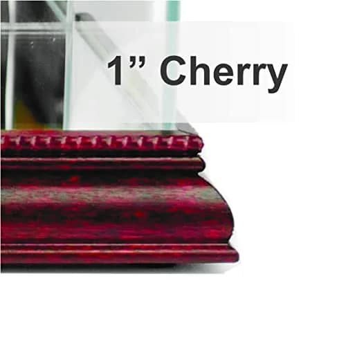 Perfect Cases MLB Double Baseball Glass Display Case Cherry | UV Protected, Real Wood Molding, Made in USA thumbnail 2