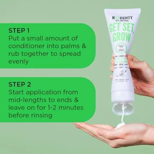 Noughty Get Set Grow Hair Thickening Conditioner 250ml | Natural Thickening & Scalp Care thumbnail 2
