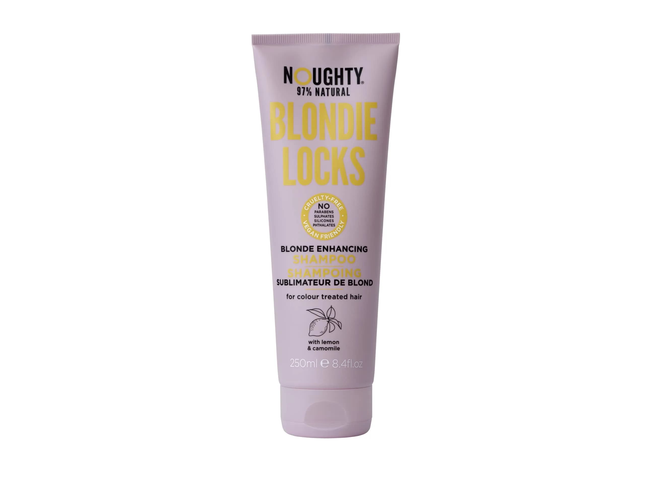 Noughty Blondie Locks Blonde Enhancing Shampoo 250 ml | Vegan, Natural, Sulfate-Free for Colored Hair