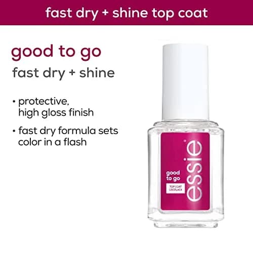 essie Good to Go Top Coat Fast Dry Shine Nail Polish 13ml (0.46 Fl Oz) | Salon-Quality Finish thumbnail 3