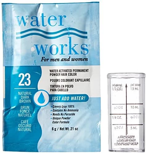 Water Works Water Activated Permanent Powder Hair Color #23 Natural Dark Brown | 6g (0.21oz) Unisex thumbnail 2