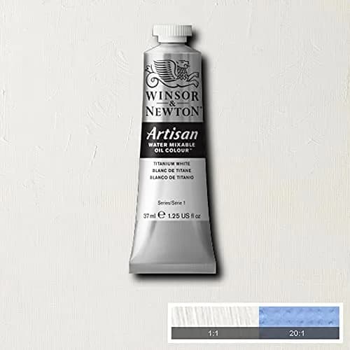Winsor & Newton Artisan Water Mixable Oil Paint Titanium White 37ml (1.25 fl oz) | ASTM D4236 Certified, Opaque Finish thumbnail 3