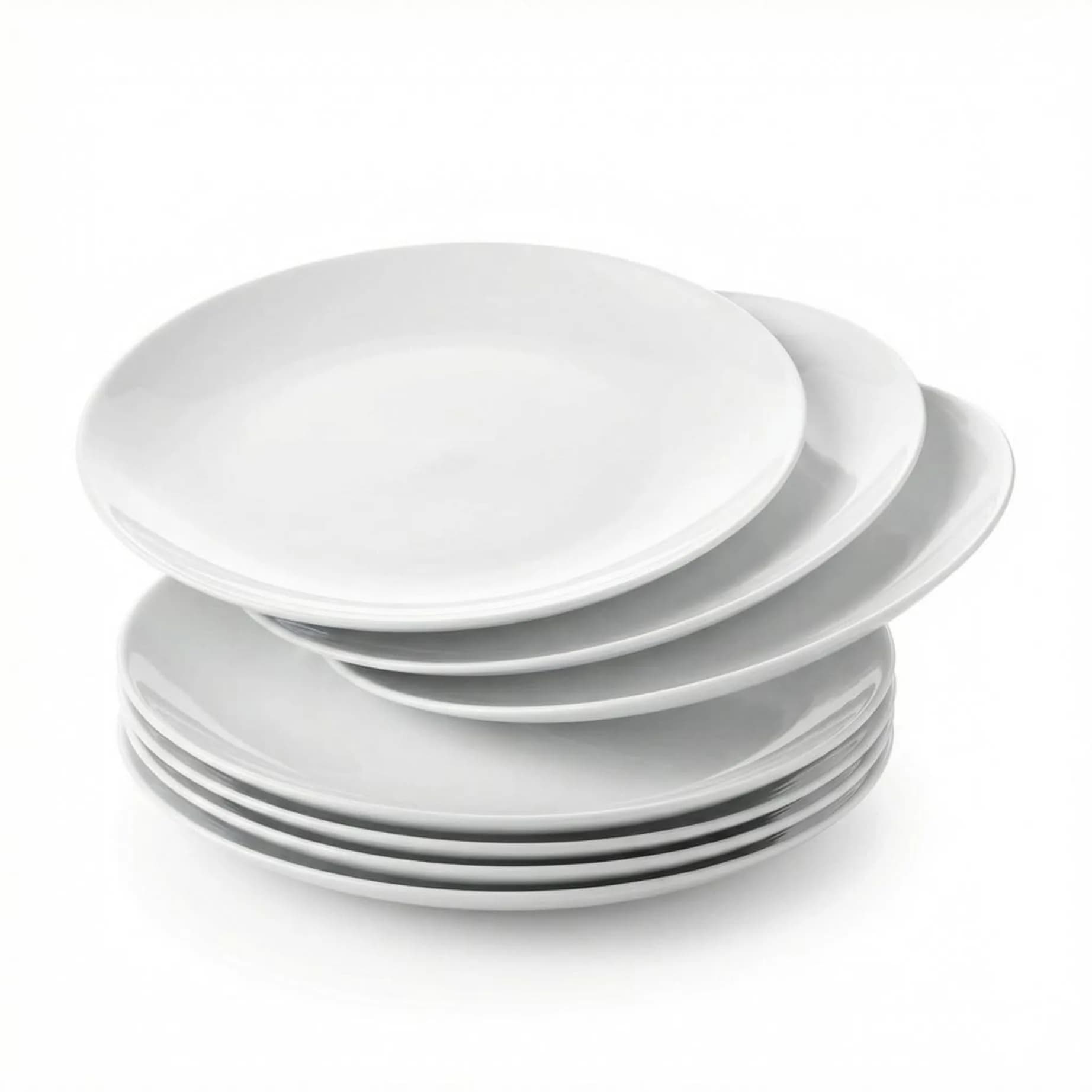 Corelle Winter Frost White Salad Plates Set 21.6cm (8.5-Inch) | Chip & Break Resistant Vitrelle Glass - main product image