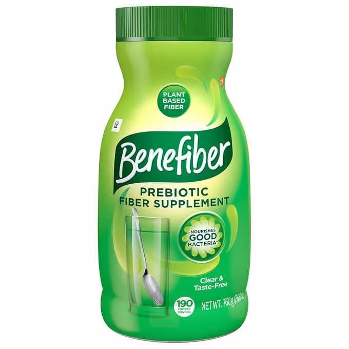Benefiber Sugar Free Fiber Supplement Powder 722g (25.5 oz) | 190 Servings, Unflavored, Gluten-Free