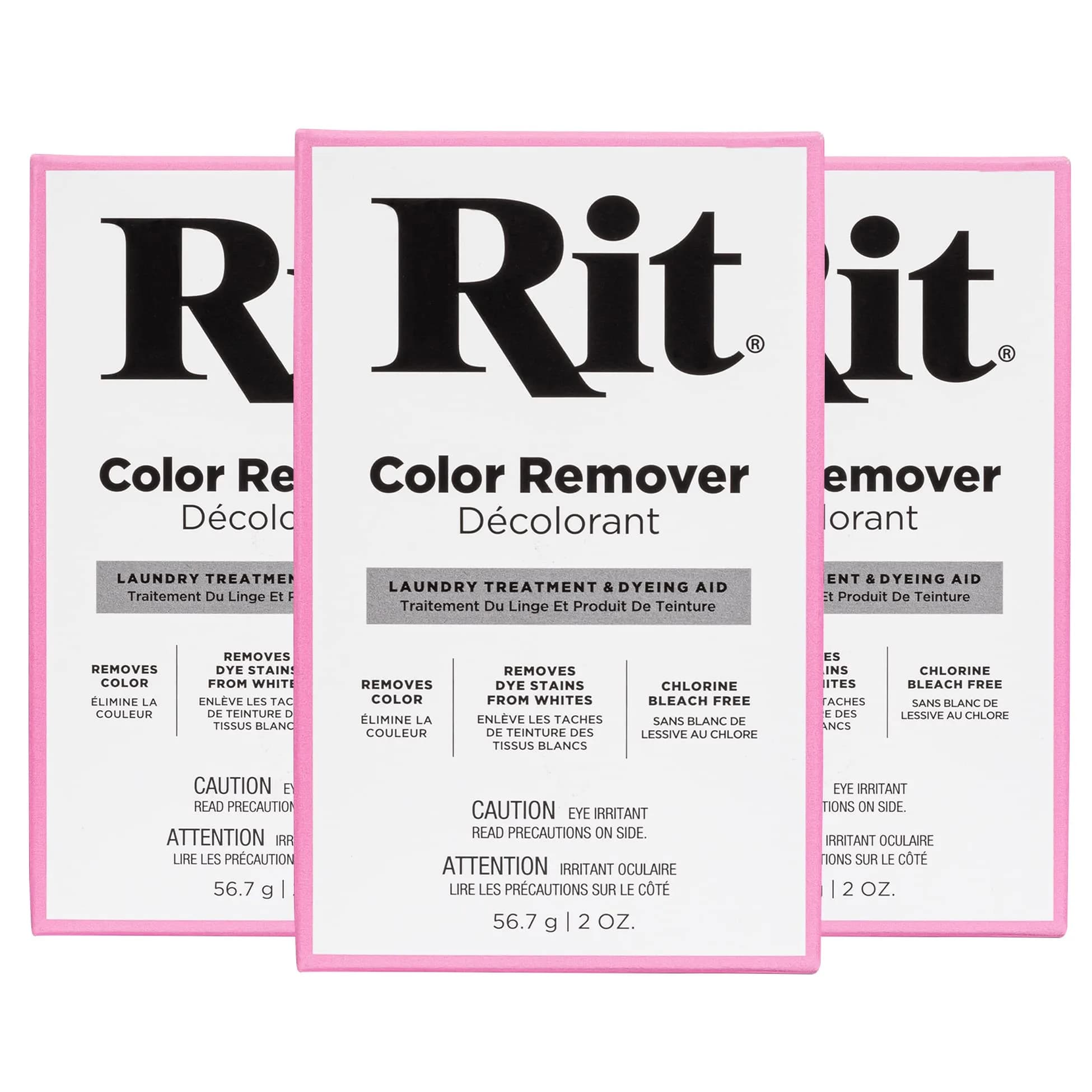 Rit Dye Laundry Treatment Color Remover Powder 6 oz (170 g) | Safely Removes Existing Color — Light Pink