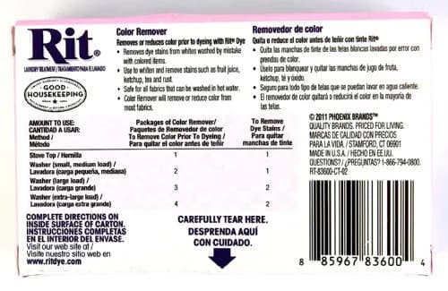 Rit Dye Laundry Treatment Color Remover Powder 6 oz (170 g) | Safely Removes Existing Color thumbnail 2