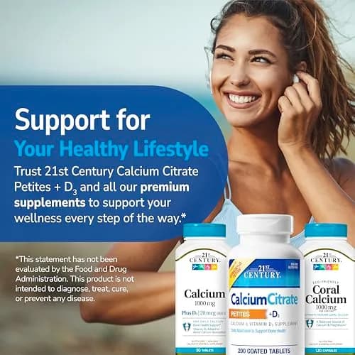 21st Century Calcium Citrate Plus D3 Maximum Tablets 630 mg (400 Count) | Bone Health Support with Vitamin D3 thumbnail 8