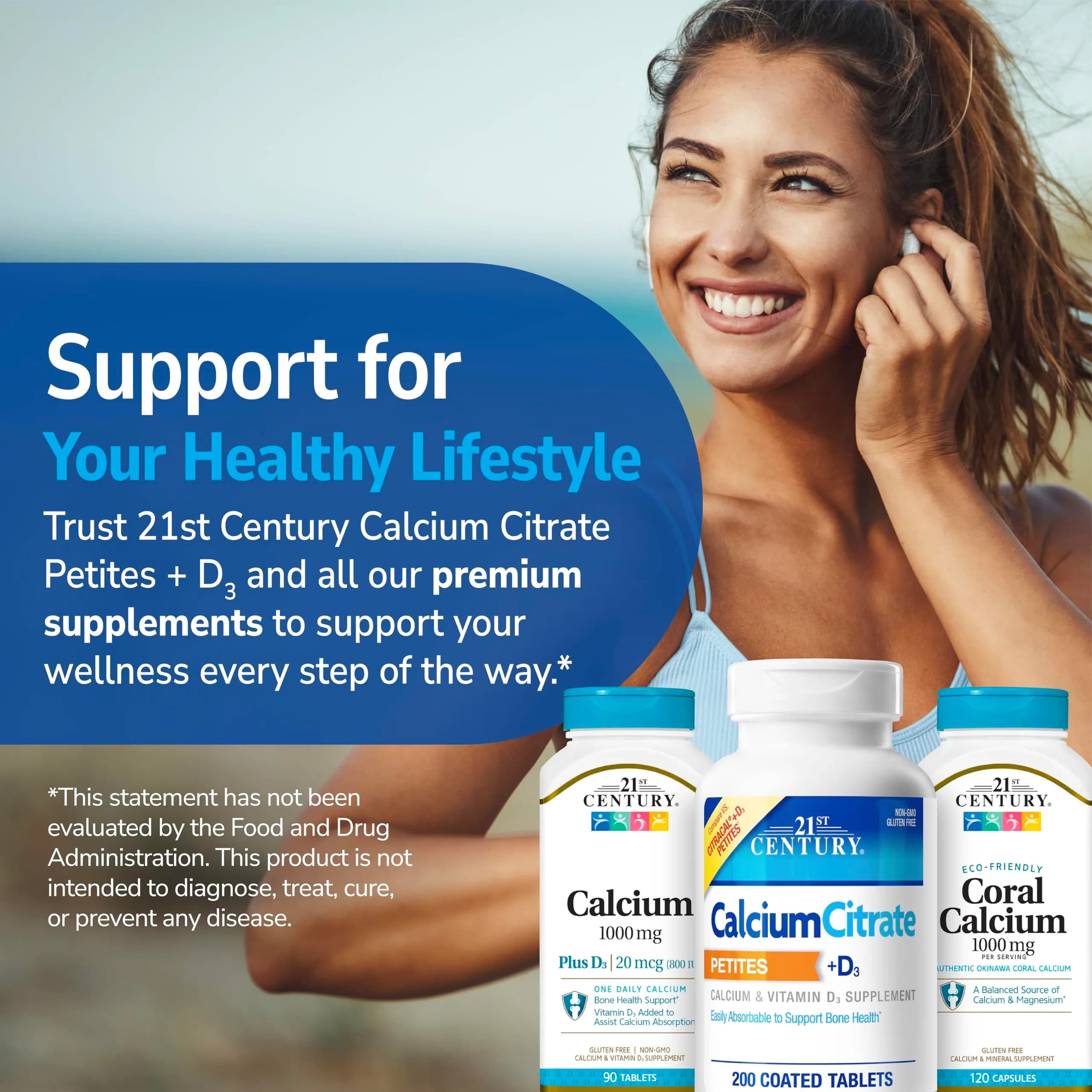 21st Century Calcium Citrate Plus D3 Maximum Tablets 630 mg (400 Count) | Bone Health Support with Vitamin D3 - view 8