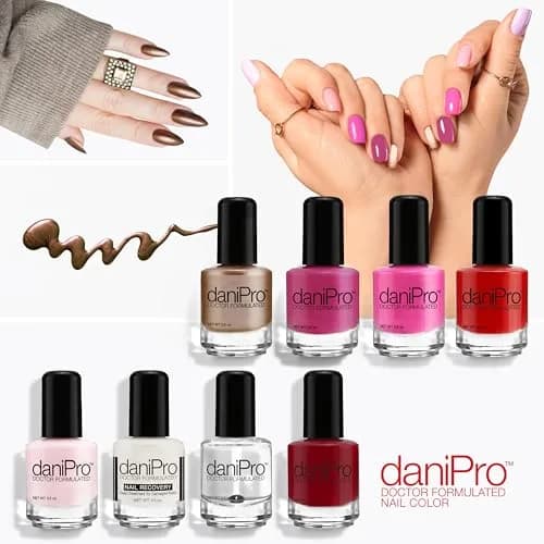 daniPro Pearlescent Mocha Nail Polish 15ml (0.5 fl oz) | Doctor Formulated for Stronger Nails thumbnail 7
