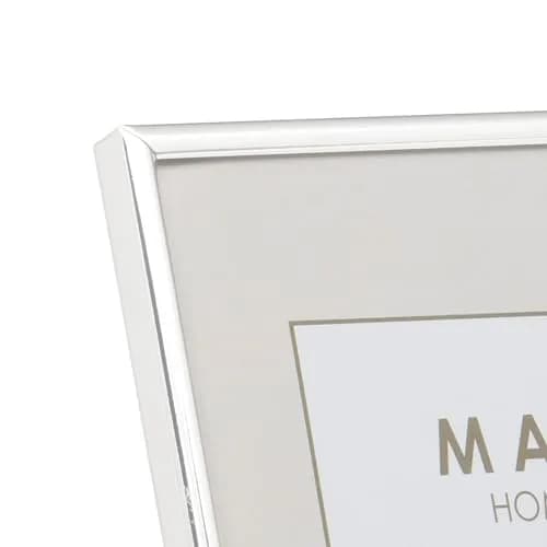 Maturi Silver Plated Photo Frame - Thin Edge, 6 x 8-inch (15 x 20cm) | Mirror-Polished Silver Frame for Memories thumbnail 2
