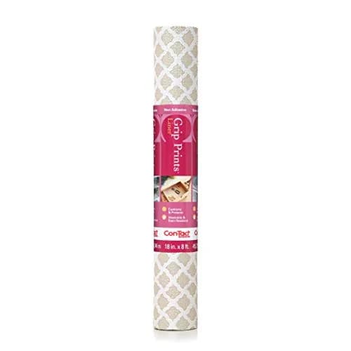Con-Tact Grip Prints Shelf Liner, Durable Vinyl, 18" x 4' | Non-Slip Drawer & Cabinet Protector thumbnail 1