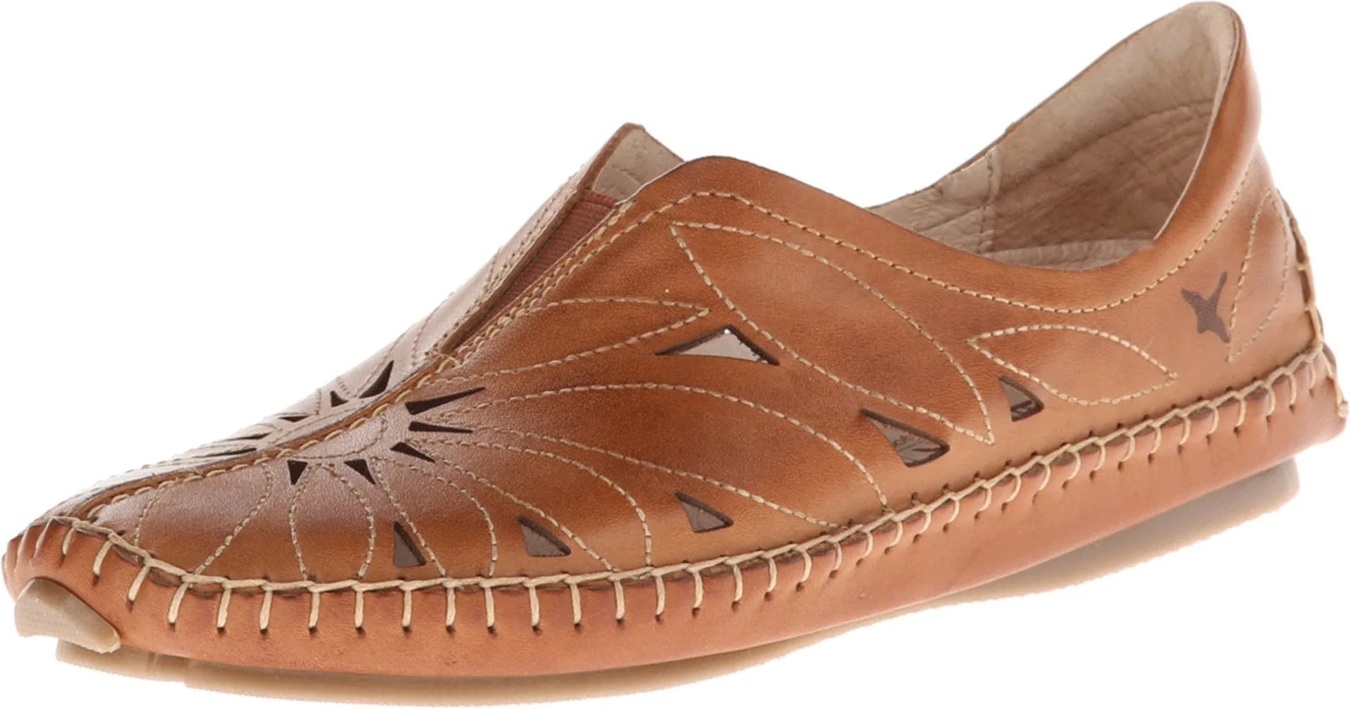 PIKOLINOS Jerez 578-7399 Women's Slip-On Moccasins - Premium Calfskin Leather - Removable Cushioned Insole, Elastic Fit, Lightweight Comfort (70-120 chars)
