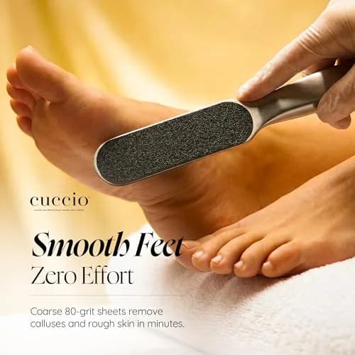 Cuccio Naturale 50-Count Black 80-Grit Pedicure File Refills | Coarse, Water-Resistant, Disposable Sheets for Foot Care thumbnail 3