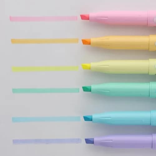 Pilot Frixion Light Soft Color Erasable Highlighter Pen, 6 Color Set (SFL-60SL-6CS) | Erasable, 6 Pastel Colors, Eco-Friendly thumbnail 3