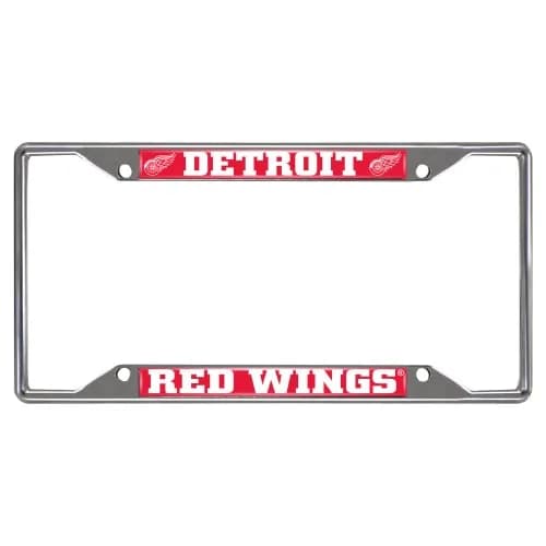 FANMATS NHL Detriot Red Wings License Plate Frame | Chrome Metal, 12.25" x 6.25" | Official NHL Team Logo thumbnail 2