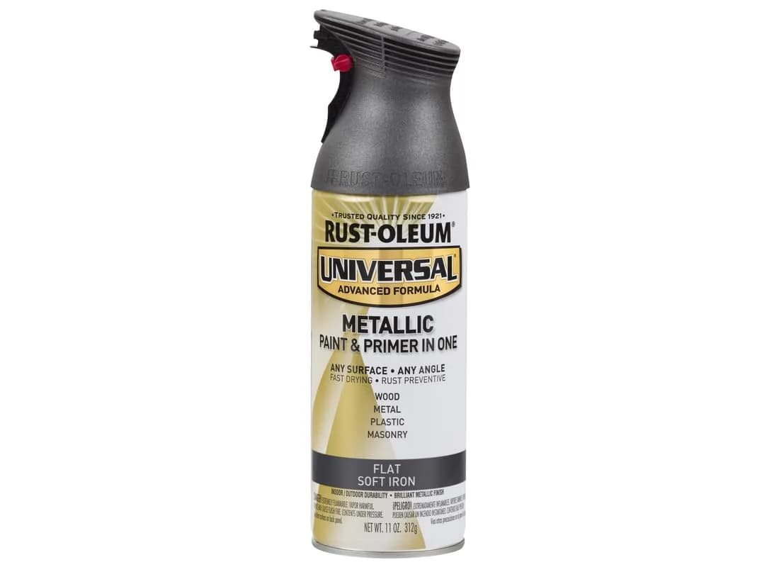 Rust-Oleum Universal Flat Soft Iron Metallic All Surface Clear Topcoat Spray, 11 oz - main product image