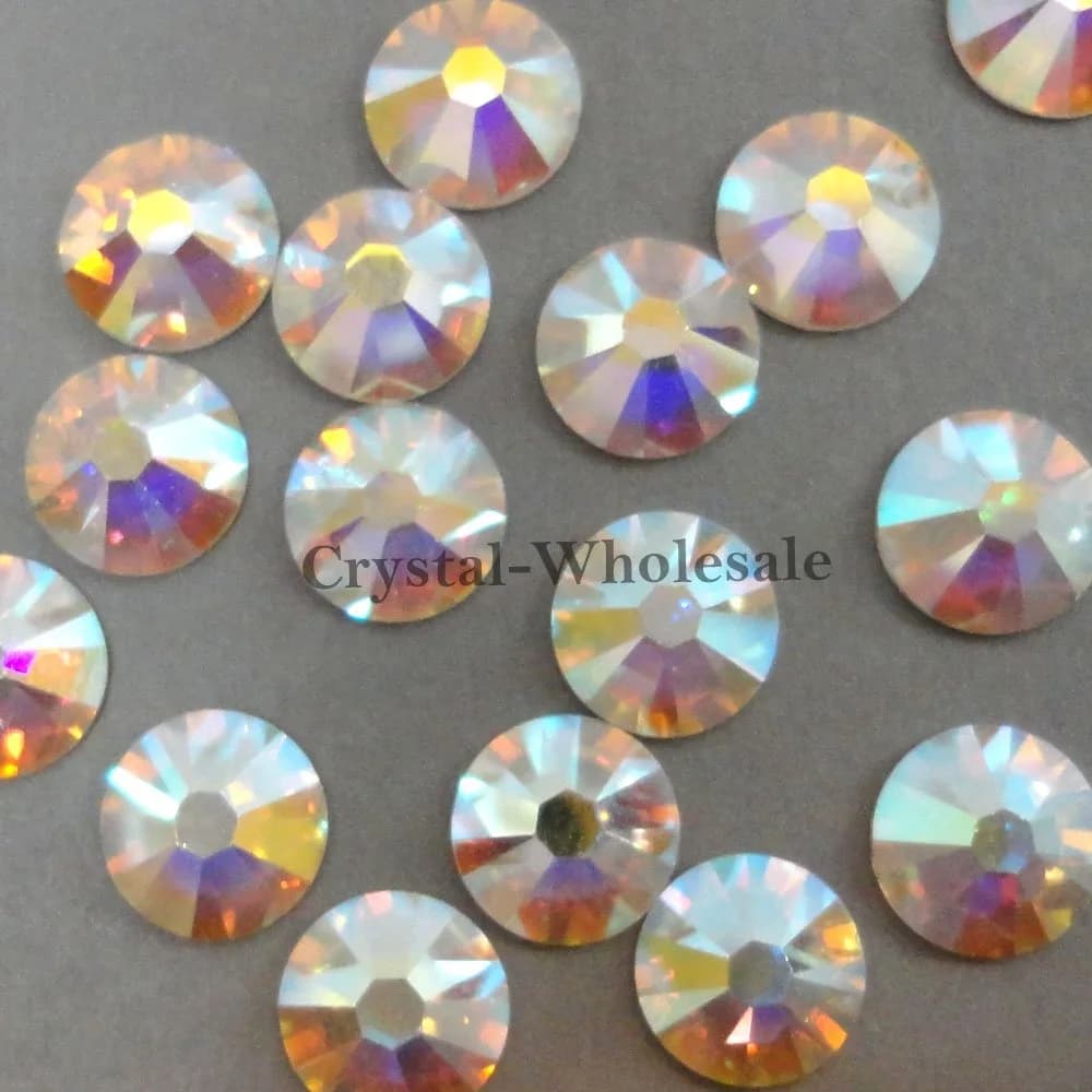 Crystal-Wholesale Austrian 3mm SS12 Flatbacks No-Hotfix | 144 pcs Crystal AB Austrian Flat Backs