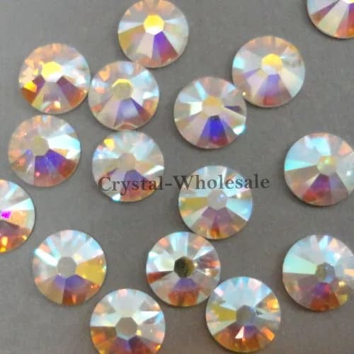 Crystal-Wholesale Austrian 3mm SS12 Flatbacks No-Hotfix | 144 pcs Crystal AB Austrian Flat Backs thumbnail 1