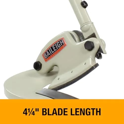 Baileigh Throatless Shear 14-Gauge Steel | Curved Blade, 4-1/4" (MPS-1) thumbnail 2