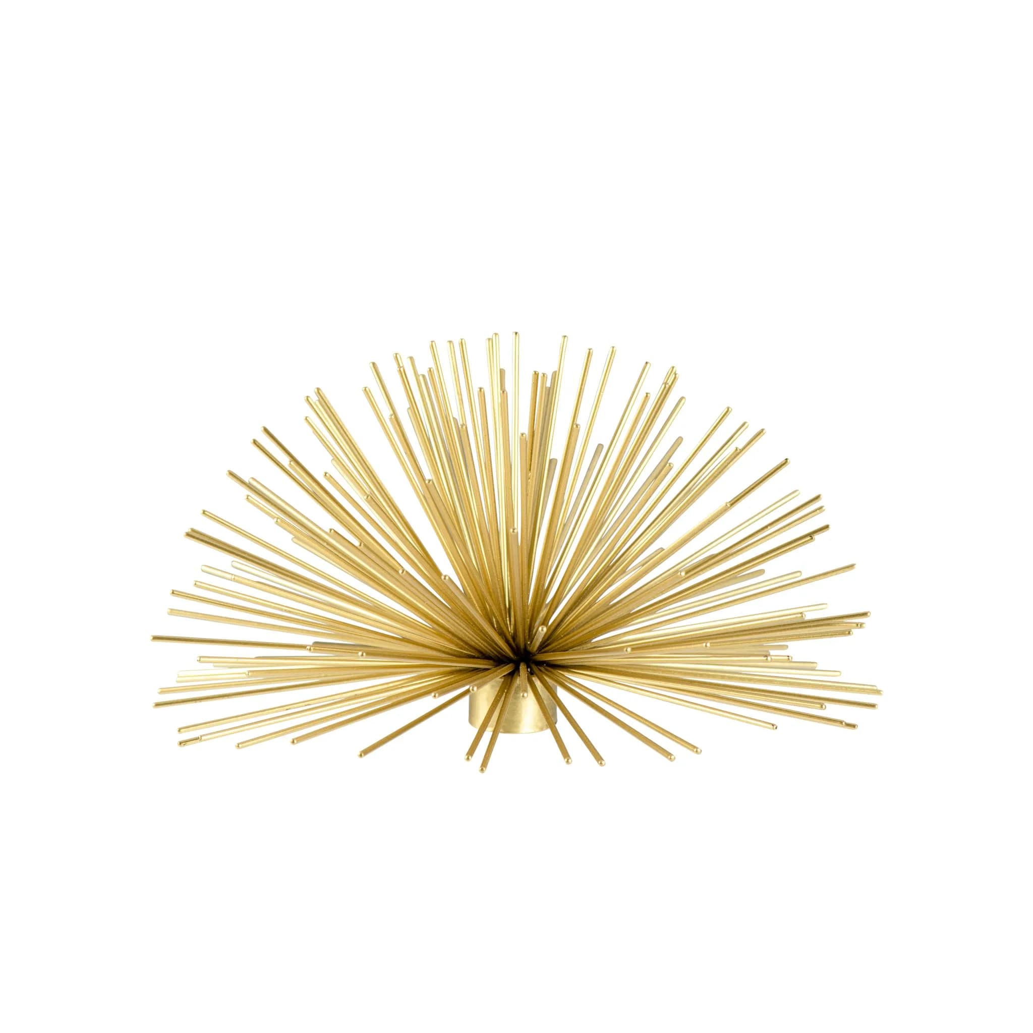 Torre & Tagus Spike Metal Starburst 6" Wall Decor | Handmade Gold Contemporary Accent