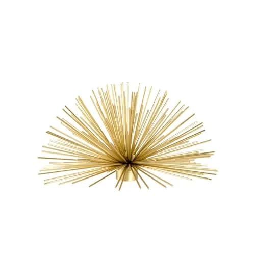 Torre & Tagus Spike Metal Starburst 6" Wall Decor | Handmade Gold Contemporary Accent thumbnail 1