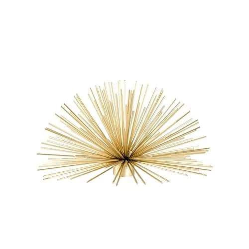 Torre & Tagus Spike Metal Starburst 6" Wall Decor | Handmade Gold Contemporary Accent thumbnail 7