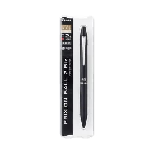 Pilot Frixion Ballpoint Pen, Firxion Biz 2, Black & Red Ink | Refillable, Hybrid Ink, 1 Count thumbnail 2