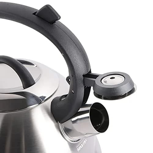 Mr. Coffee Flintshire 1.75-Quart Stainless Steel Whistling Tea Kettle – Brushed Satin Finish Stove-Top Kettle for Boiling Water thumbnail 5