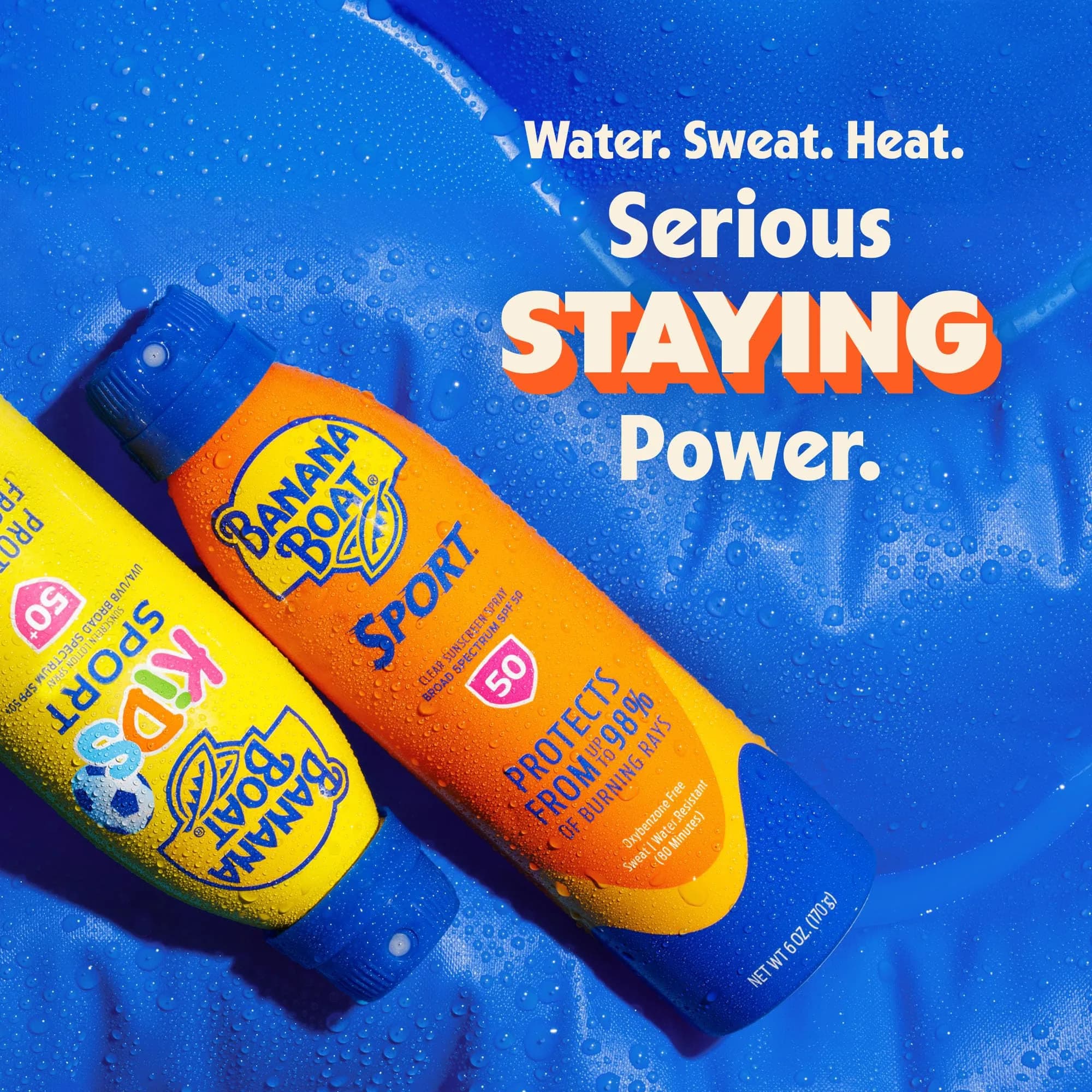 Banana Boat Sport SPF 50 Sunscreen Spray, 266 g (9.5 oz) | Sweat & Water Resistant, Broad Spectrum UVA/UVB - view 7
