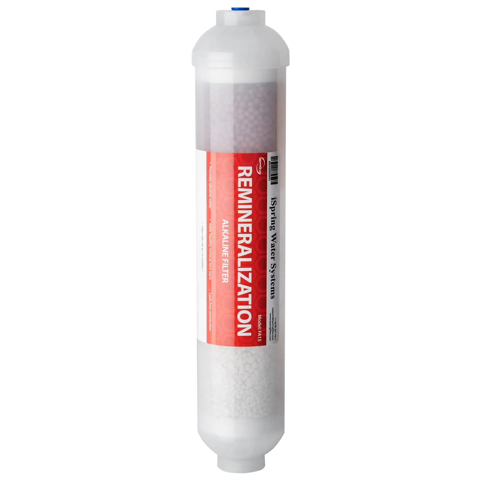 iSpring FA15 Alkaline Water Filter Cartridge 156 g (5.5 oz) | NSF Certified pH Balance & Mineral Restoration — Alkaline Water Filter