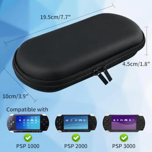 OSTENT EVA Hard Travel Carry Case Bag Protector for Sony PSP 1000 2000 3000 | Protects Console from Dust & Scratches thumbnail 5