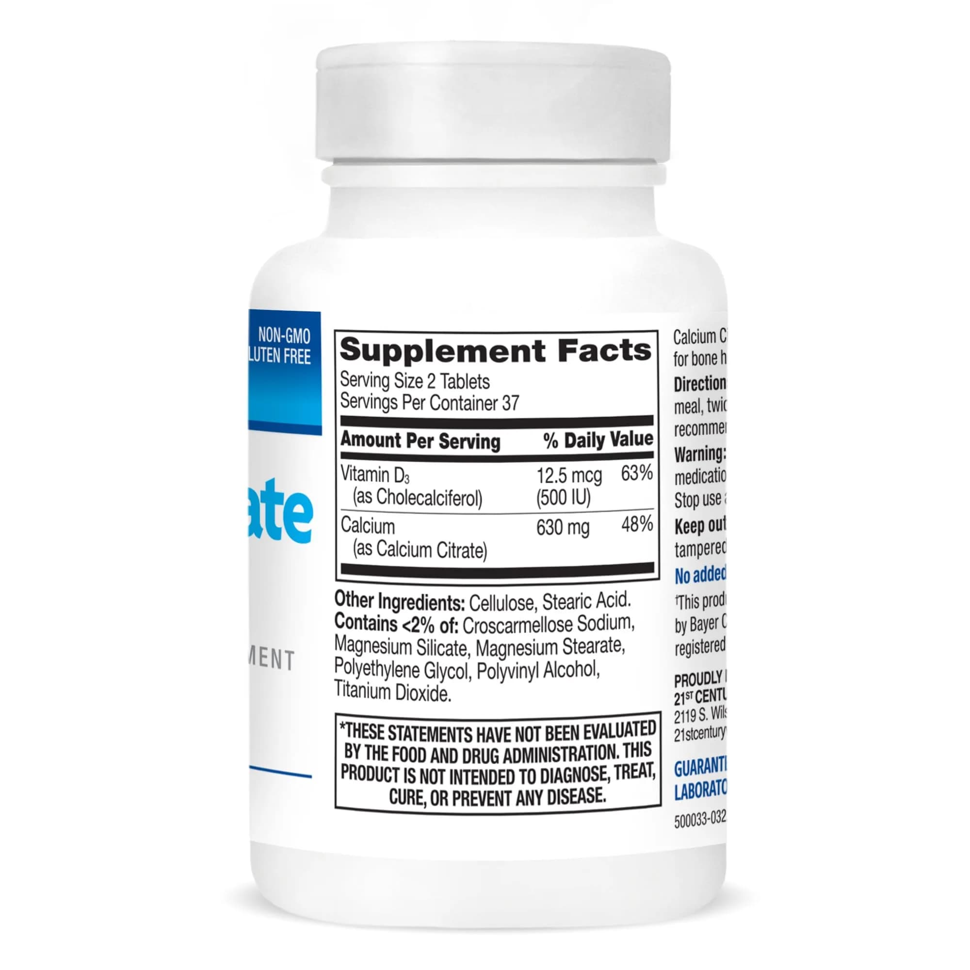 21st Century Calcium Citrate Plus D Maximum Caplets, 75 Count | Bone Health Support with Vitamin D3 - view 7