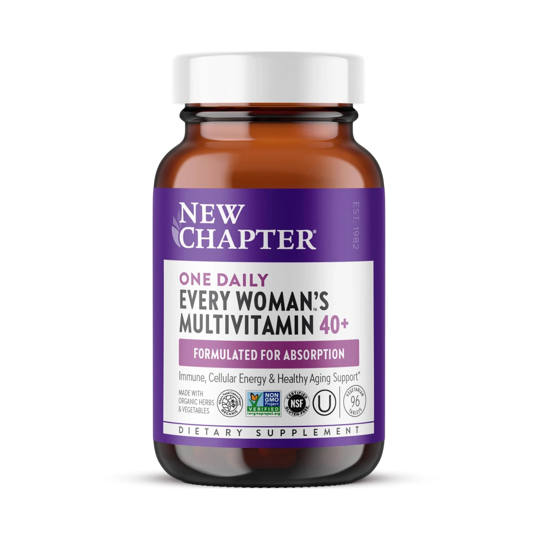 New Chapter Every Woman's One Daily 40+ Multivitamin 96 Tablets | Supports Immune & Bone Health — Multi