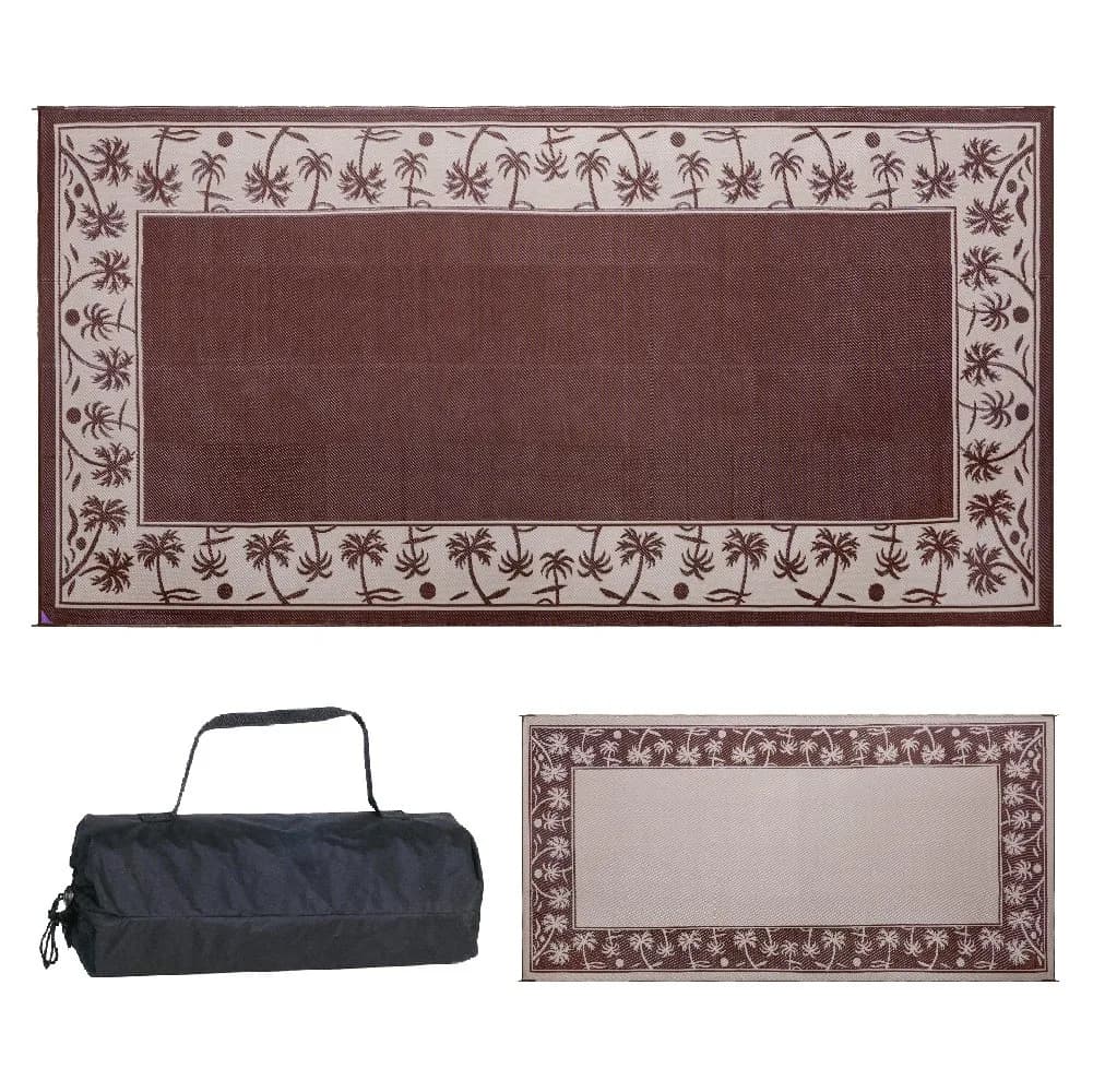 Stylish Camping 209187 Reversible Mat 9'x18' | Large Outdoor Floor Rug with UV Protection - main product image