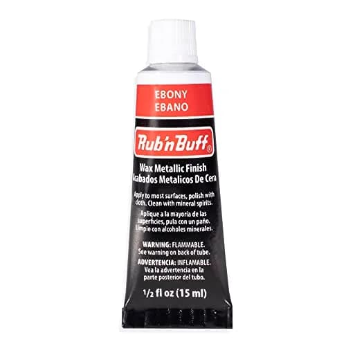 AMACO Rub n Buff Wax Metallic Finish Ebony | Versatile Gilding Wax for Furniture & Crafts thumbnail 1
