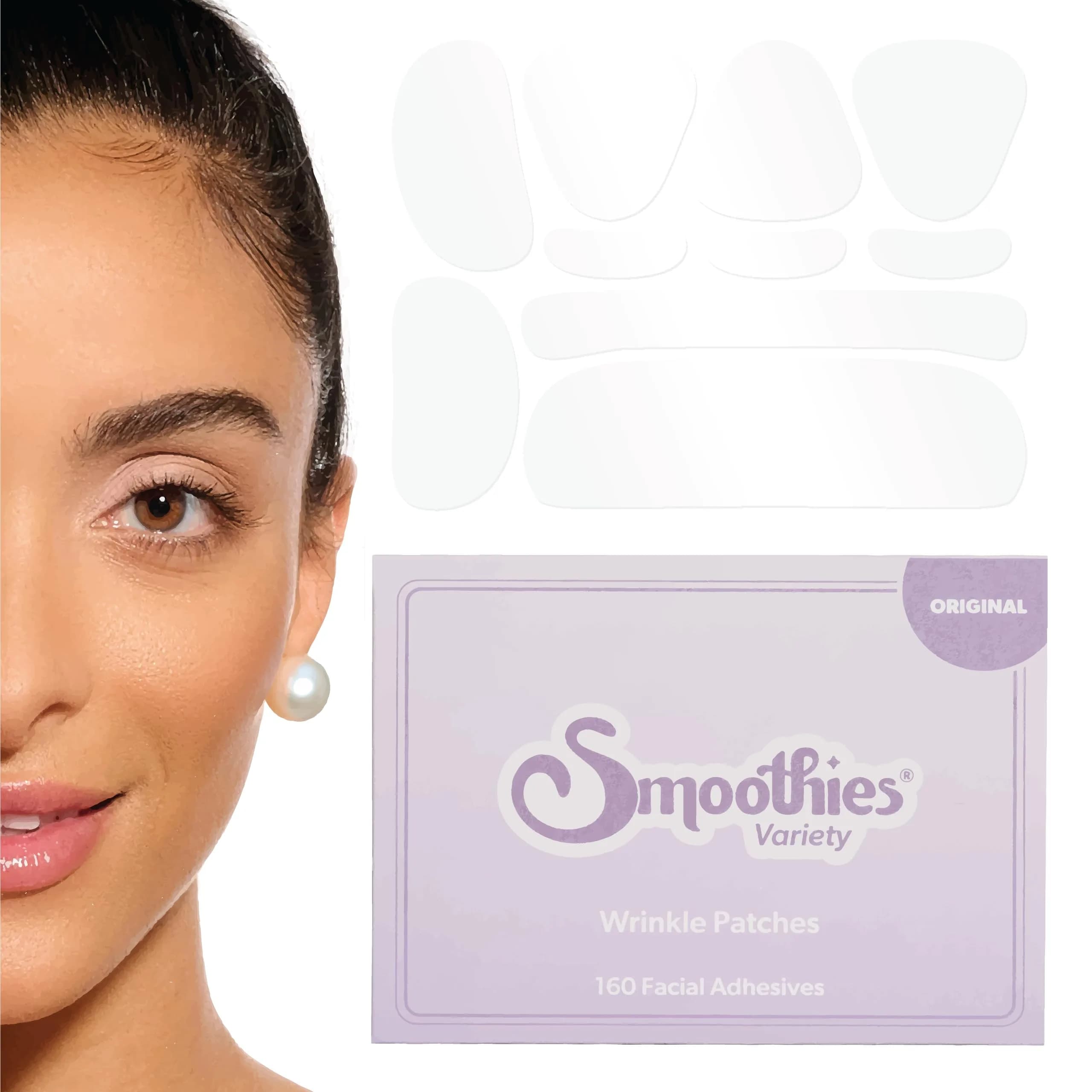 Smoothies Variety Wrinkle Patches for Face, 160 Ct | Clinically Tested for Younger Skin