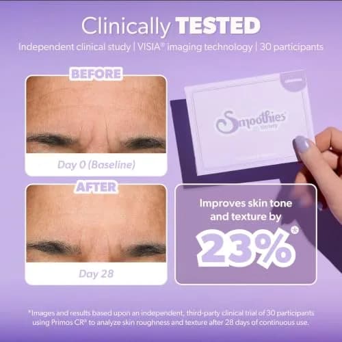 Smoothies Variety Wrinkle Patches for Face, 160 Ct | Clinically Tested for Younger Skin thumbnail 2