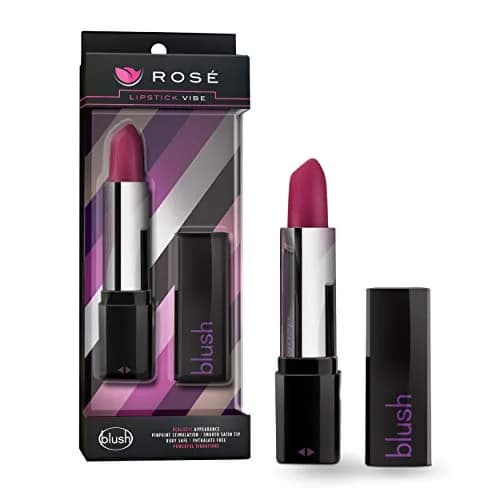 Blush Novelties Blush Rosé Lipstick Mini Pocket Vibrator 4 inches | Discreet Pleasure for Women thumbnail 1