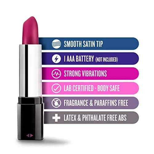 Blush Novelties Blush Rosé Lipstick Mini Pocket Vibrator 4 inches | Discreet Pleasure for Women thumbnail 2